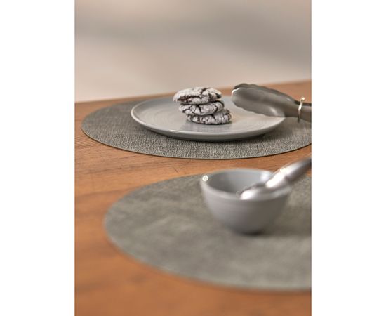 Набор из 4-х сервировочных салфеток Leanera, d 35 см, серые, Liberty Jones, фото , изображение 7