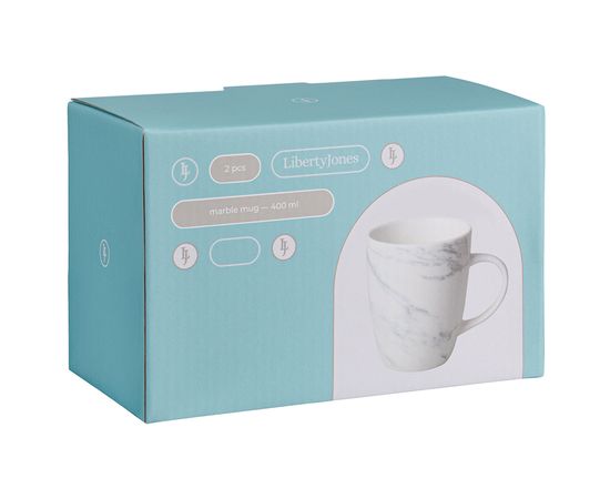 Набор кружек Marble, 400 мл, 2 шт., Liberty Jones, фото , изображение 9