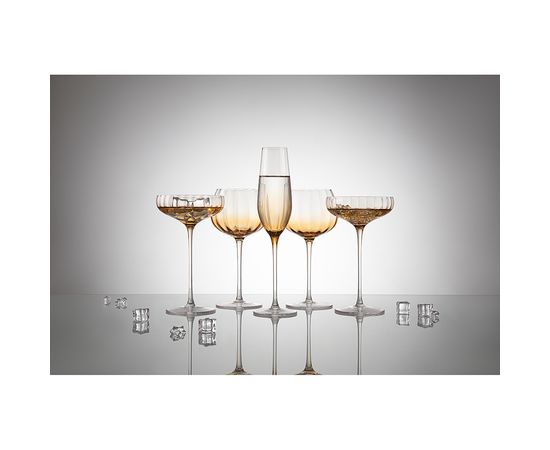 Набор бокалов для шампанского Gemma Amber, 225 мл, 2 шт., Liberty Jones, фото , изображение 7