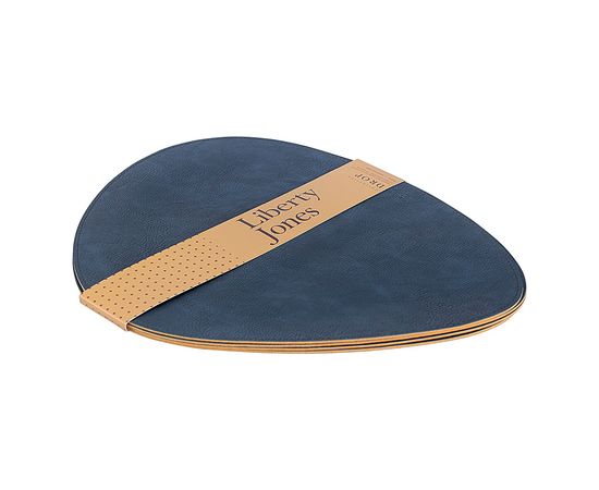 Набор из 4-х двухсторонних сервировочных салфеток Drop, 33х41 см, синий/коричневый, Liberty Jones, фото , изображение 10