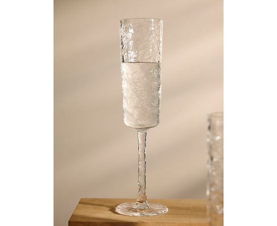 Набор бокалов для шампанского Arctic, 180 мл, прозрачный, 4 шт., Liberty Jones, фото , изображение 4