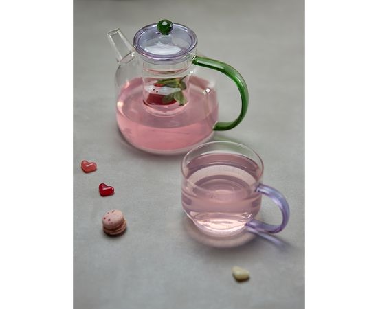 Набор кружек Orb, 400 мл, прозрачные/фиолетовые, 2 шт., Liberty Jones, фото , изображение 4