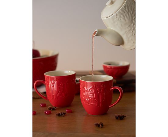 Набор кружек Birds of Paradise, 500 мл, красные, 2 шт., Liberty Jones, фото , изображение 3