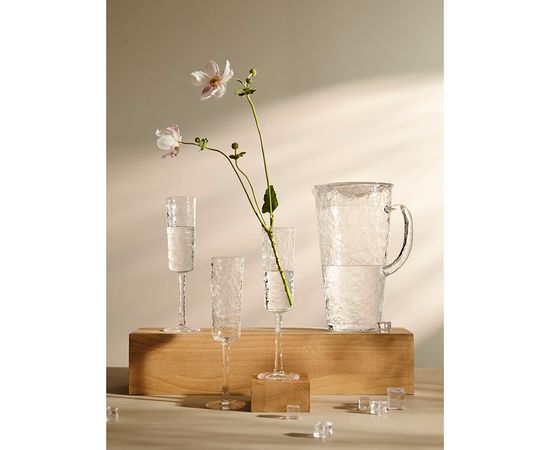 Набор бокалов для шампанского Arctic, 180 мл, прозрачный, 4 шт., Liberty Jones, фото , изображение 3