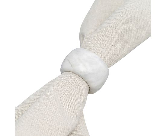 Набор колец для салфеток Marm, d 5 см, белый мрамор, 2 шт., Liberty Jones, фото , изображение 9