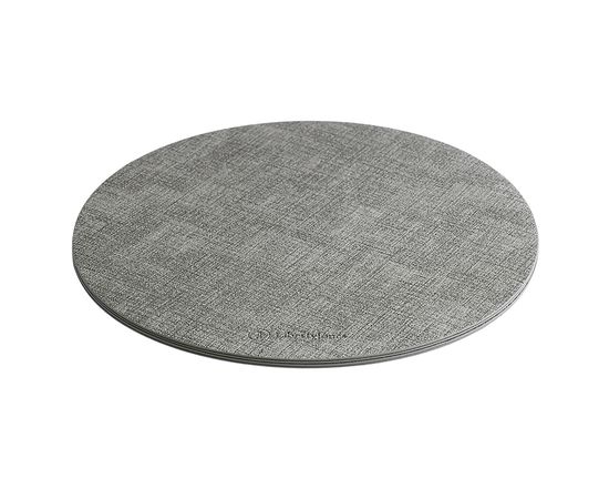 Набор из 4-х сервировочных салфеток Leanera, d 35 см, серые, Liberty Jones, фото , изображение 9