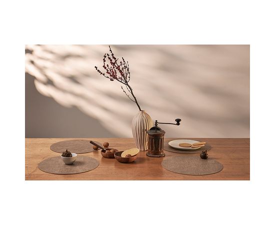 Набор из 4-х сервировочных салфеток Leanera, d 35 см, песочные, Liberty Jones, фото , изображение 4