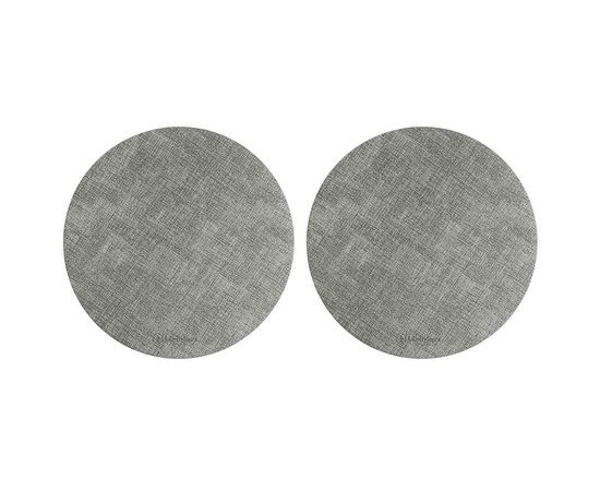 Набор из 2-х сервировочных салфеток Leanera, d 35 см, серые, Liberty Jones, фото 