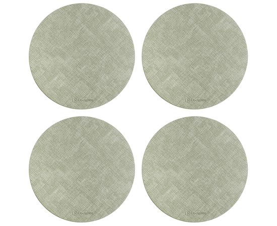 Набор из 4-х сервировочных салфеток Leanera, d 35 см, мятные, Liberty Jones, фото 