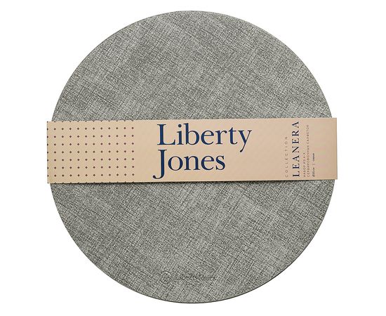 Набор из 4-х сервировочных салфеток Leanera, d 35 см, серые, Liberty Jones, фото , изображение 11