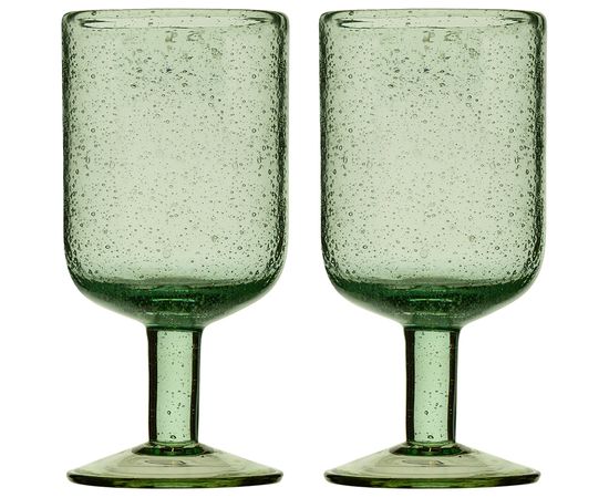 Набор бокалов для вина Flowi, 410 мл, зеленые, 2 шт., Liberty Jones, фото , изображение 7