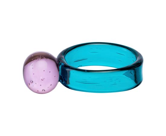 Набор из 4 колец для салфеток Orb, d 4 см, бирюзовые/розовые, Liberty Jones, фото , изображение 8