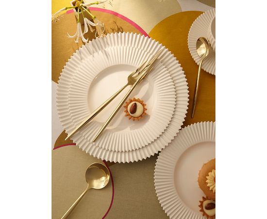 Набор столовых приборов Globe, золотистые, 16 пред., Liberty Jones, фото , изображение 6