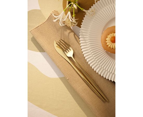 Набор столовых приборов Globe, золотистые, 16 пред., Liberty Jones, фото , изображение 9