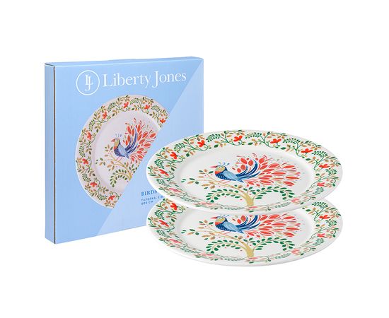 Набор тарелок Fantail Bird из коллекции Birds of Paradise в подарочной упаковке, d 28 см, 2 шт., Liberty Jones, фото 