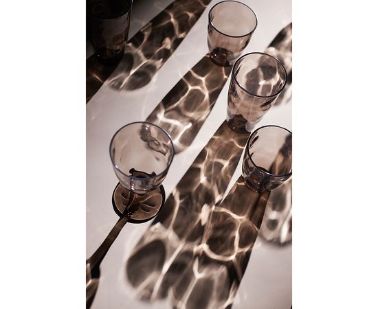 Набор стаканов Hollow, 550 мл, серо-коричневый, 4 шт., Liberty Jones, фото , изображение 3