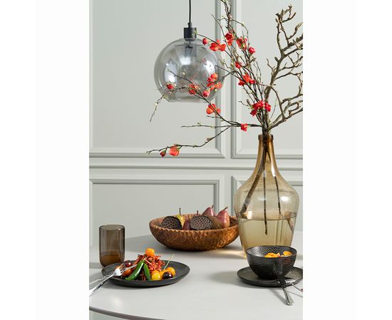 Набор обеденных тарелок Dots, d 26 см, черные, 2 шт., Liberty Jones, фото , изображение 2