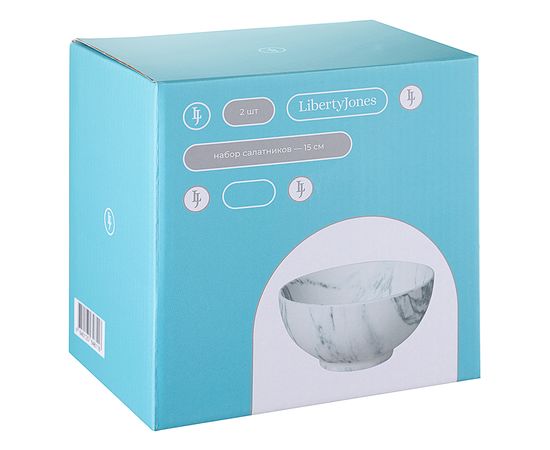 Набор салатников Marble, d 15 см, 2 шт., Liberty Jones, фото , изображение 4