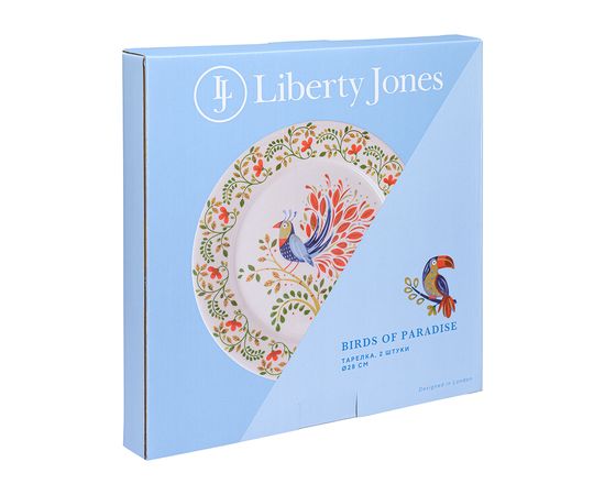 Набор тарелок Fantail Bird из коллекции Birds of Paradise в подарочной упаковке, d 28 см, 2 шт., Liberty Jones, фото , изображение 7