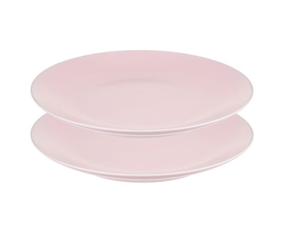 Набор обеденных тарелок Simplicity, d 26 см, розовые, 2 шт., Liberty Jones, фото 