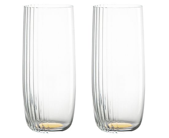 Набор стаканов Alice в подарочной упаковке, 370 мл, золотистые, 2 шт., Liberty Jones, фото 