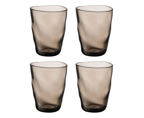 Набор стаканов Hollow, 450 мл, серо-коричневый, 4 шт., Liberty Jones, фото 