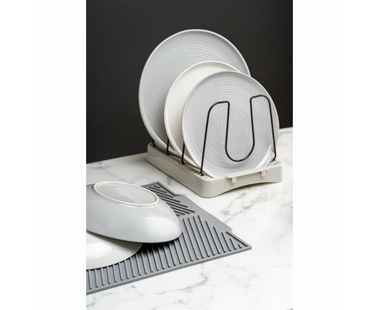 Набор обеденных тарелок In The Village, d 28 см, серые, 2 шт., Liberty Jones, фото , изображение 5