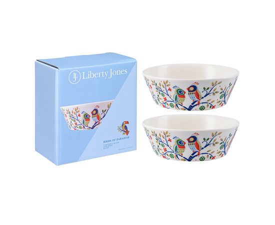Набор салатников Love Birds из коллекции Birds of Paradise в подарочной упаковке,  350 мл, 2 шт., Liberty Jones, фото 