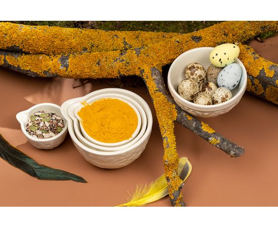 Набор мерных чаш Birds of Paradise, кремовые, 4 шт., Liberty Jones, фото , изображение 3