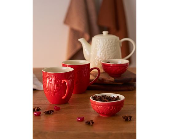 Набор пиал Birds of Paradise, 190 мл, красные, 2 шт., Liberty Jones, фото , изображение 2