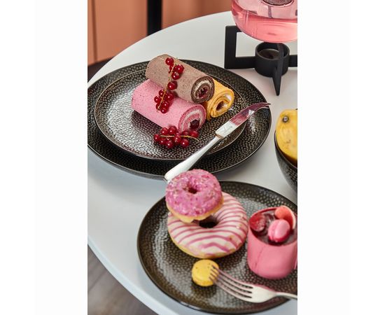 Набор обеденных тарелок Dots, d 26 см, черные, 2 шт., Liberty Jones, фото , изображение 6