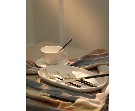 Набор столовых приборов Duality, золотистые, 16 пред., Liberty Jones, фото , изображение 7