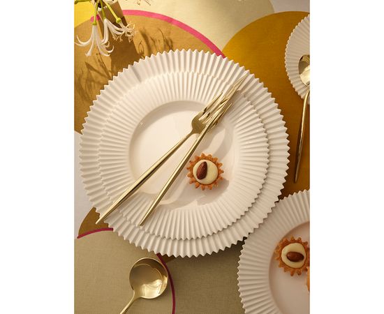 Набор столовых приборов Globe, золотистые, 16 пред., Liberty Jones, фото , изображение 5
