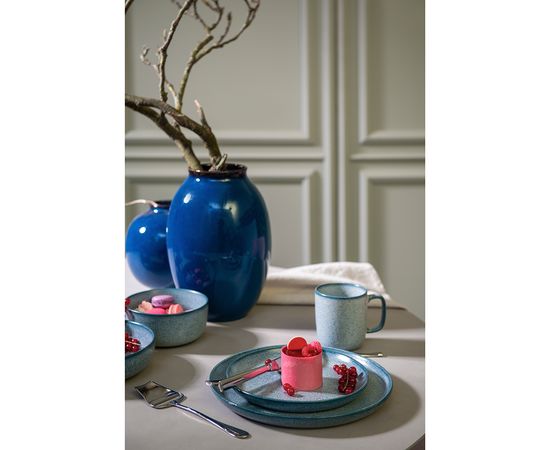 Набор обеденных тарелок Blueberry, d 26 см, синие, 2 шт., Liberty Jones, фото , изображение 3