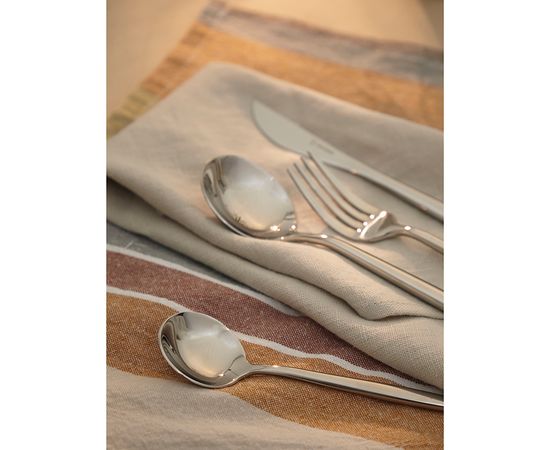 Набор столовых приборов Globe, серебристые, 16 пред., Liberty Jones, фото , изображение 8