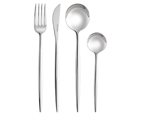 Набор столовых приборов Globe, серебристые, 16 пред., Liberty Jones, фото 