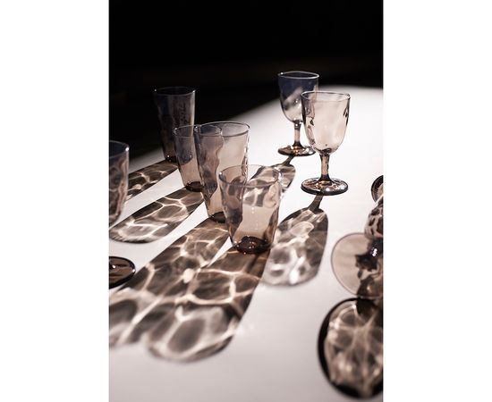 Набор стаканов Hollow, 550 мл, серо-коричневый, 4 шт., Liberty Jones, фото , изображение 5