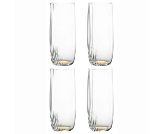 Набор стаканов Alice, 370 мл, золотистые, 4 шт., Liberty Jones, фото 