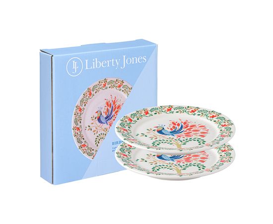 Набор тарелок Fantail Bird из коллекции Birds of Paradise в подарочной упаковке, d 18 см, 2 шт., Liberty Jones, фото 