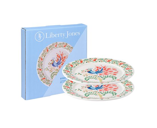 Набор тарелок Fantail Bird из коллекции Birds of Paradise в подарочной упаковке, d 21 см, 2 шт., Liberty Jones, фото 