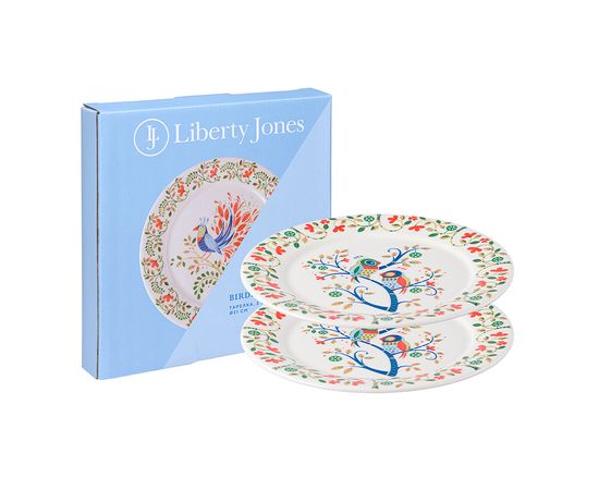 Набор тарелок Love Birds из коллекции Birds of Paradise в подарочной упаковке, d 21 см, 2 шт., Liberty Jones, фото 