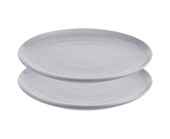 Набор обеденных тарелок In The Village, d 28 см, серые, 2 шт., Liberty Jones, фото 