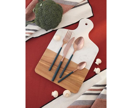 Набор столовых приборов Duality, розовое золото, 16 пред., Liberty Jones, фото , изображение 2