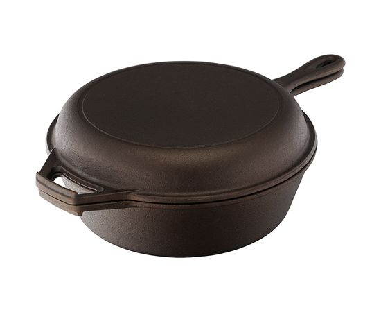 Набор сковород чугунных Brasen с масляной полировкой, d 25 см, 2 шт., Liberty Jones, фото 