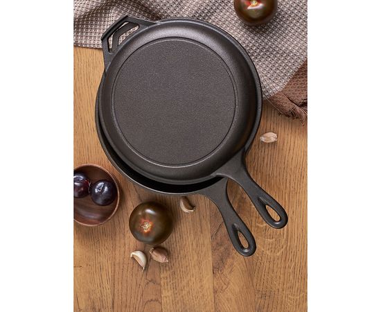Набор сковород чугунных Brasen с масляной полировкой, d 25 см, 2 шт., Liberty Jones, фото , изображение 2