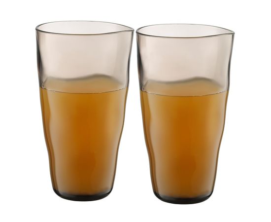 Набор стаканов Hollow, 550 мл, серо-коричневый, 4 шт., Liberty Jones, фото , изображение 7