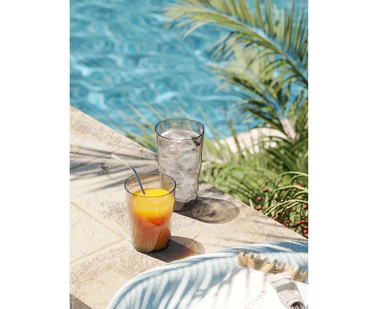 Набор стаканов Hollow, 450 мл, серо-коричневый, 4 шт., Liberty Jones, фото , изображение 5