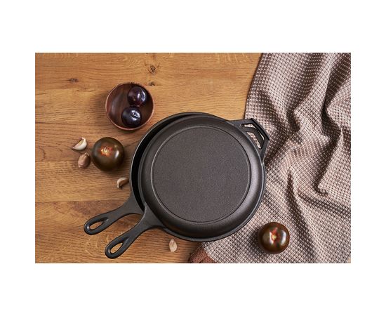 Набор сковород чугунных Brasen с масляной полировкой, d 25 см, 2 шт., Liberty Jones, фото , изображение 3