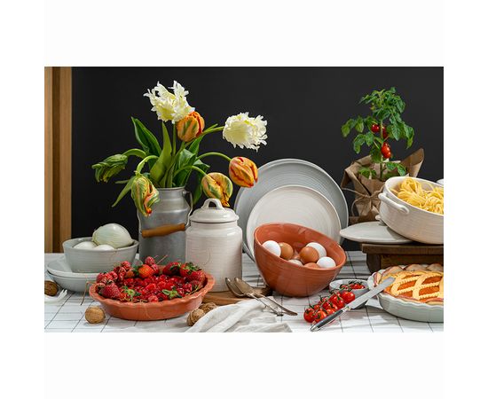 Набор обеденных тарелок In The Village, d 28 см, серые, 2 шт., Liberty Jones, фото , изображение 2