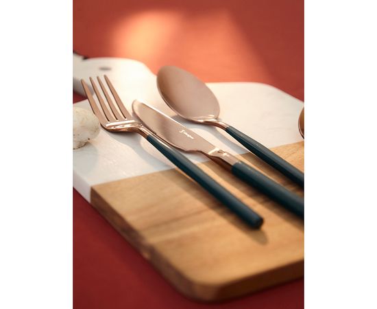 Набор столовых приборов Duality, розовое золото, 16 пред., Liberty Jones, фото , изображение 5